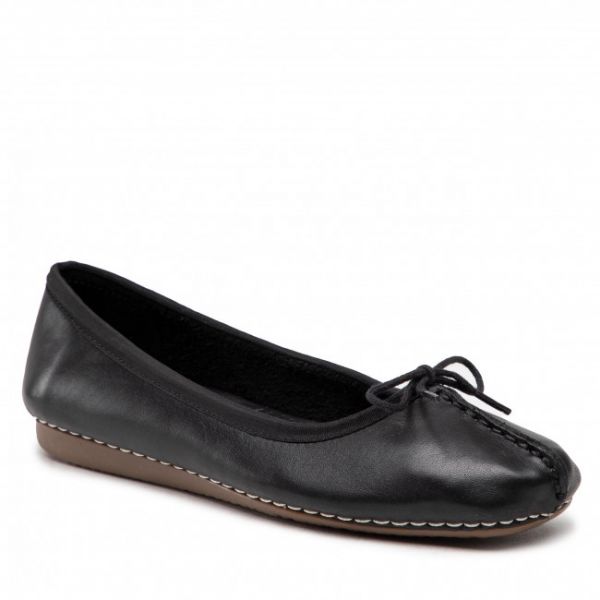 Ballerine CLARKS - Freckle Ice 203529294 Black Leather Ballerine CLARKS - Freckle Ice 203529294 Black Leather