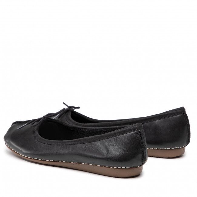 Ballerine CLARKS - Freckle Ice 203529294 Black Leather