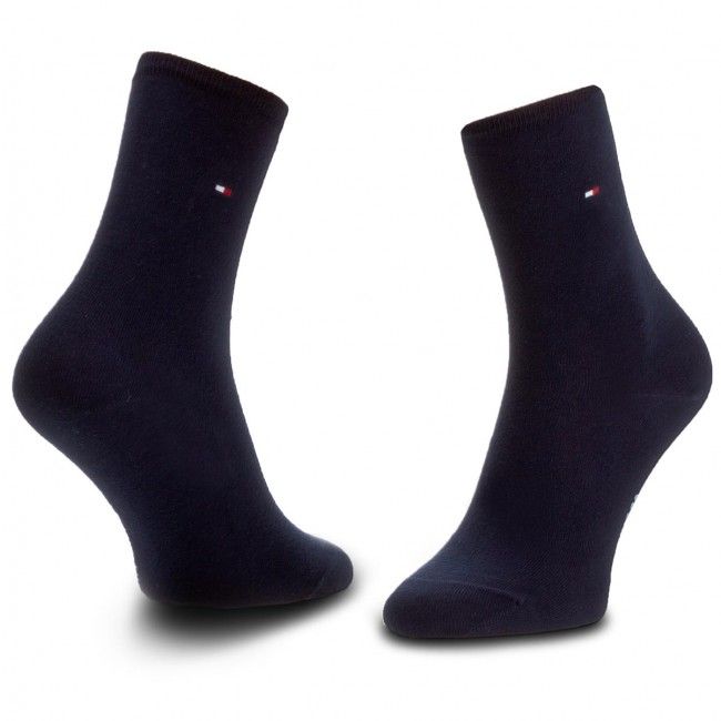 Set di 2 paia di calzini lunghi da donna TOMMY HILFIGER - 371221 Midnight Blue 563