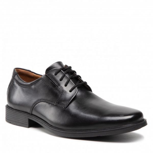 Scarpe basse Clarks - Tilden Plain 261103507 Black Leather Scarpe basse Clarks - Tilden Plain 261103507 Black Leather