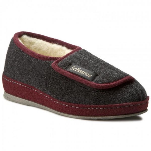 Pantofole SCHAWOS - 340025-9 Bordo/Anthrazit
