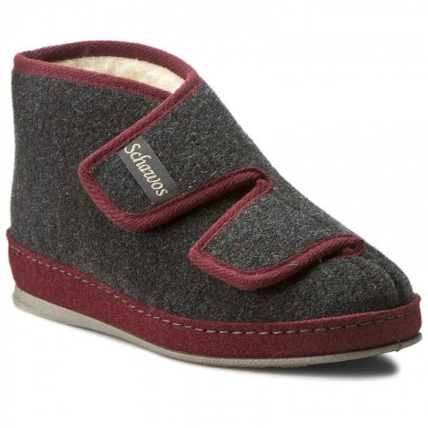Pantofole SCHAWOS - 370016-9 Bordo/Anthrazit