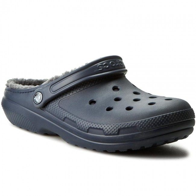 Ciabatte Crocs - Classic Lined Clog 203591 Navy/Charcoal