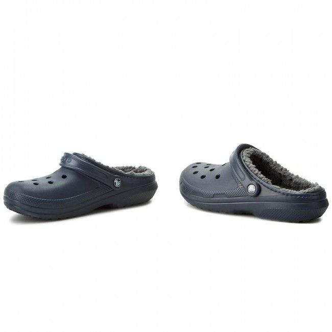 Ciabatte Crocs - Classic Lined Clog 203591 Navy/Charcoal