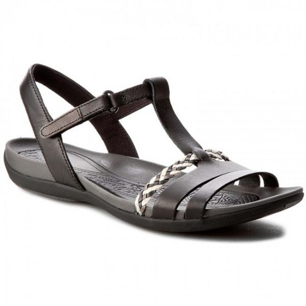 Sandali CLARKS - Tealite Grace 261245834 Black Leather Sandali CLARKS - Tealite Grace 261245834 Black Leather