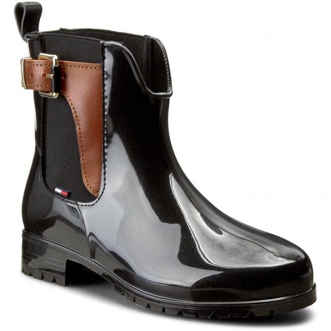 Wellington TOMMY HILFIGER - Oxley 2Z2 FW56822108 Black/Winter Cognac 990