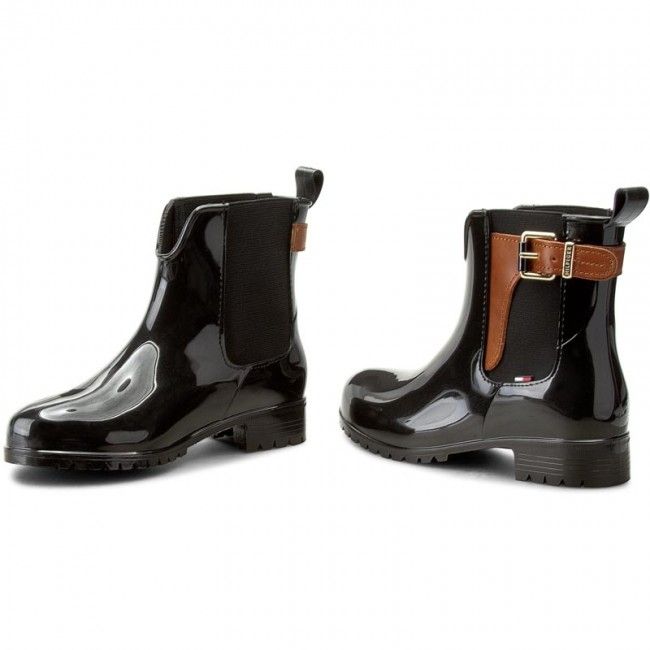 Wellington TOMMY HILFIGER - Oxley 2Z2 FW56822108 Black/Winter Cognac 990