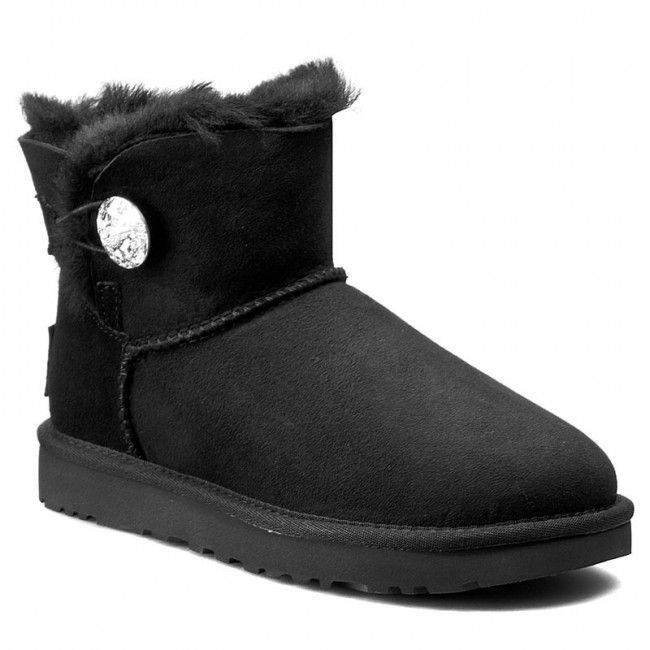 Scarpe UGG - W Mini Bailey Button Bling 1016554 W/Blk