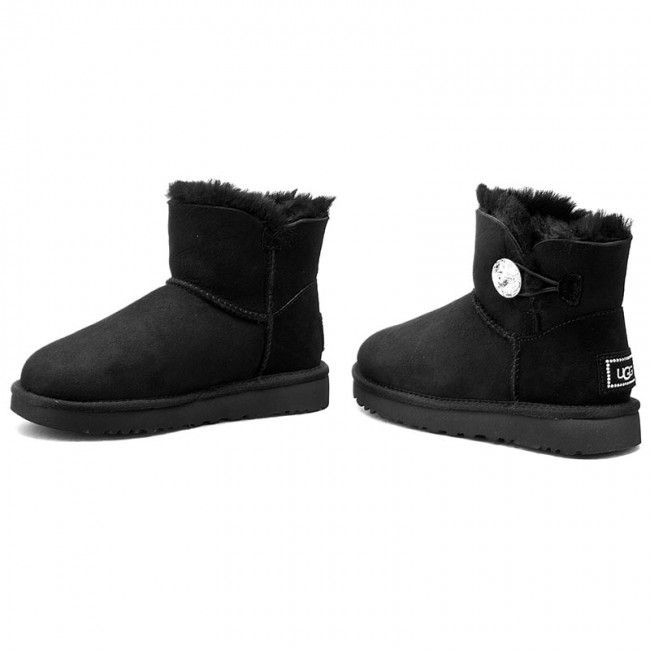 Scarpe UGG - W Mini Bailey Button Bling 1016554 W/Blk