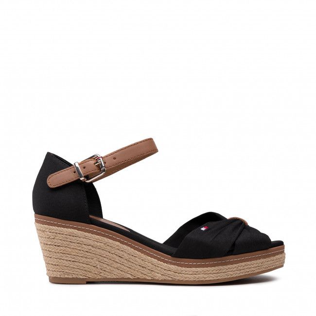 Espadrillas TOMMY HILFIGER - Iconic Elba Sandal FW0FW00906 Black 990