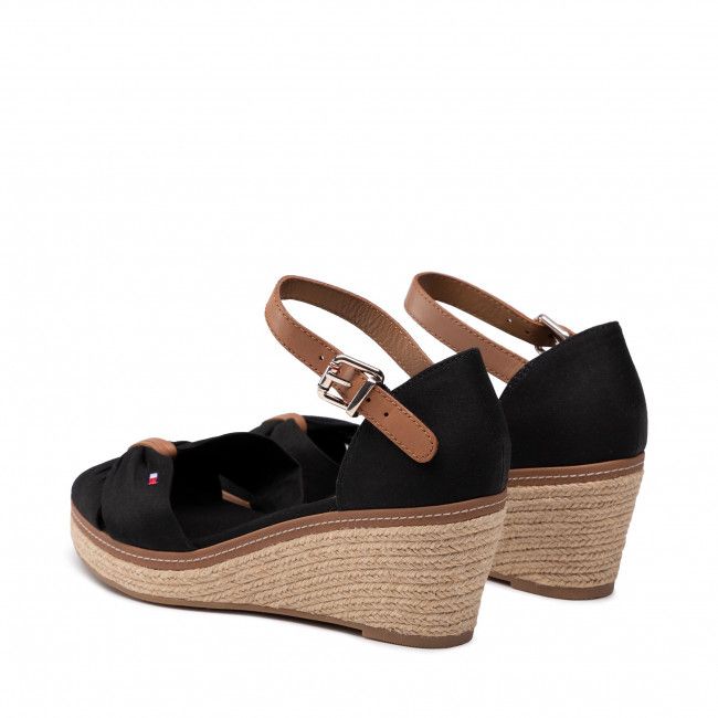 Espadrillas TOMMY HILFIGER - Iconic Elba Sandal FW0FW00906 Black 990