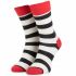Calzini lunghi unisex HAPPY SOCKS - SA01-045 Bianco Blu scuro