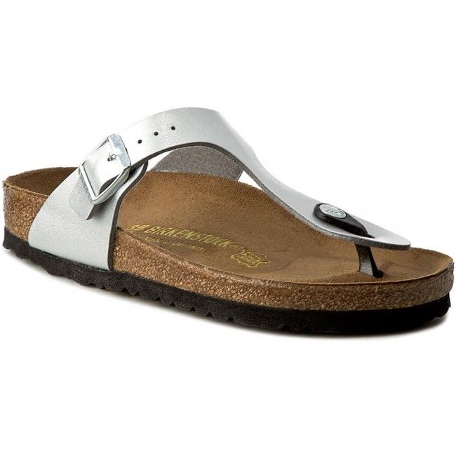 Infradito BIRKENSTOCK - Gizeh 0043851 Silver