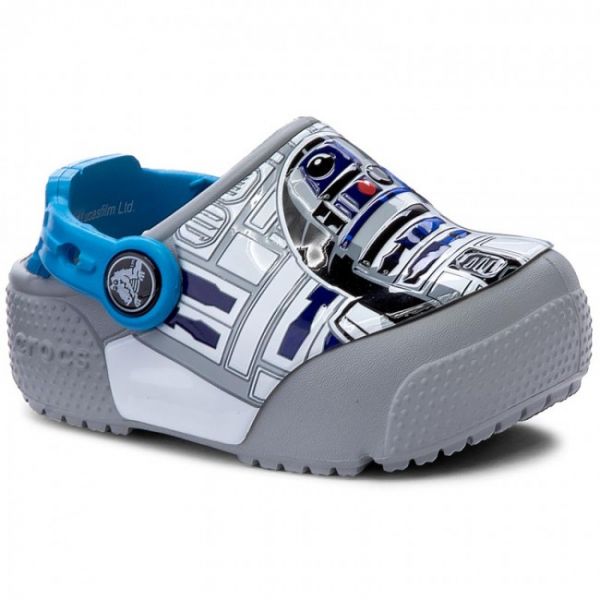 Ciabatte CROCS - Funlab Lights 204135 Ocean/Light Grey Ciabatte CROCS - Funlab Lights 204135 Ocean/Light Grey