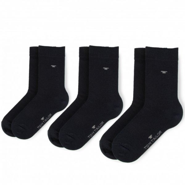 Set di 3 paia di calzini lunghi da bambini TOM TAILOR - 9203 Dark Navy 545 Set di 3 paia di calzini lunghi da bambini TOM TAILOR - 9203 Dark Navy 545