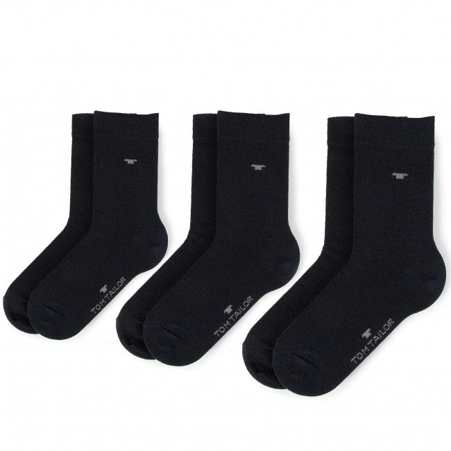 Set di 3 paia di calzini lunghi da bambini TOM TAILOR - 9203 Dark Navy 545