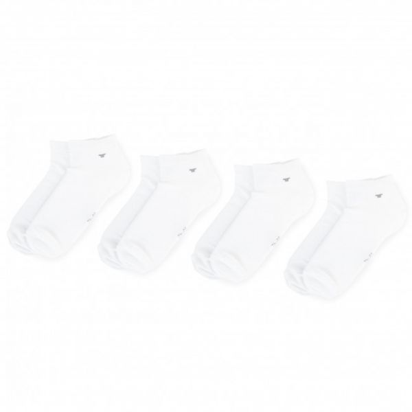Set di 4 paia di calzini corti unisex Tom Tailor - 9415 White 660