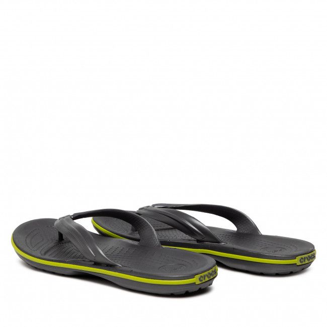 Infradito Crocs - Crocband Flip 11033 Graphite/Volt Green