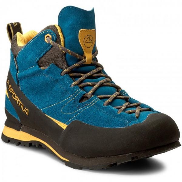 Scarpe da trekking La Sportiva - Boulder X Mid Gtx GORE-TEX 17EBY Blue/Yellow