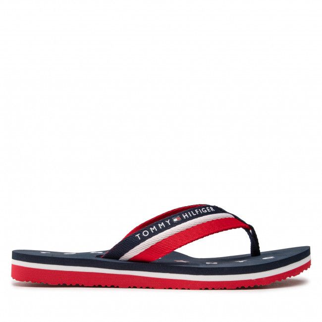 Infradito TOMMY HILFIGER - Tommy Loves Ny Beach Sandal FW0FW02370 Midnight 403