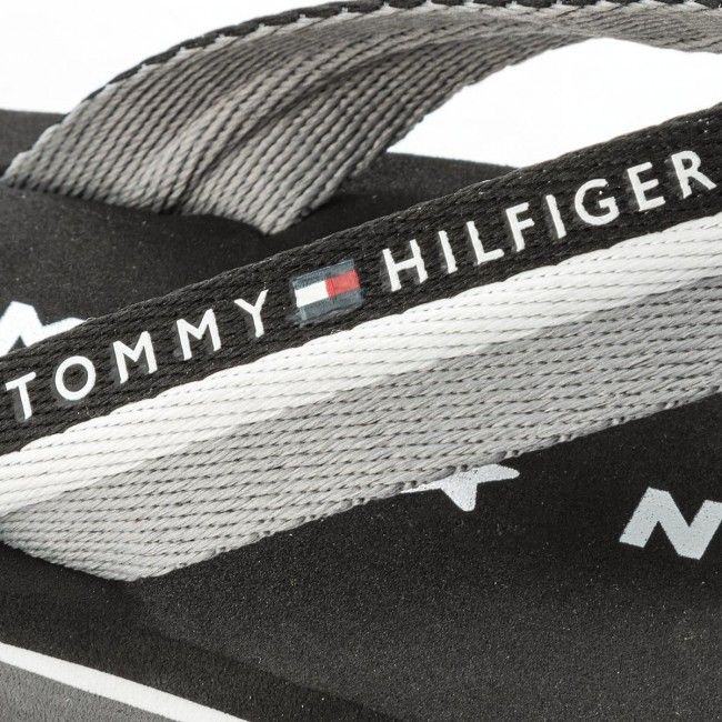 Infradito TOMMY HILFIGER - Tommy Loves Ny Beach Sandal FW0FW02370 Black 990