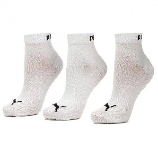 Set di 3 paia di calzini corti unisex Puma - 271080001 White 300