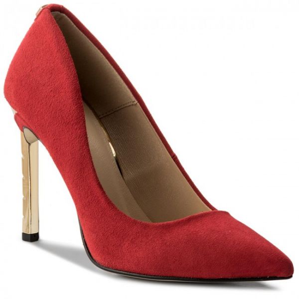 Scarpe stiletto R.POLAŃSKI - 0808 Czerwony Zamsz
