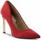Scarpe stiletto R.POLAŃSKI - 0808 Czerwony Zamsz