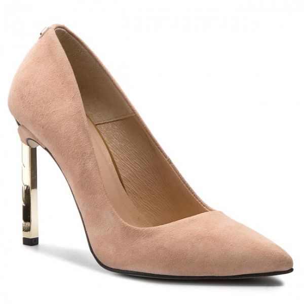 Scarpe stiletto R.POLAŃSKI - 0808 Beż Zamsz