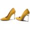 Scarpe stiletto R.POLAŃSKI - 0808 Żółty Zamsz