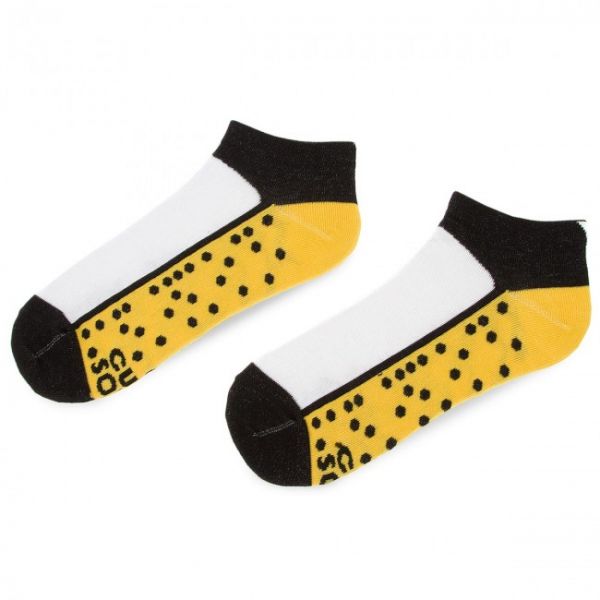 Calzini corti unisex CUP OF SOX - Social A Giallo Multicolore