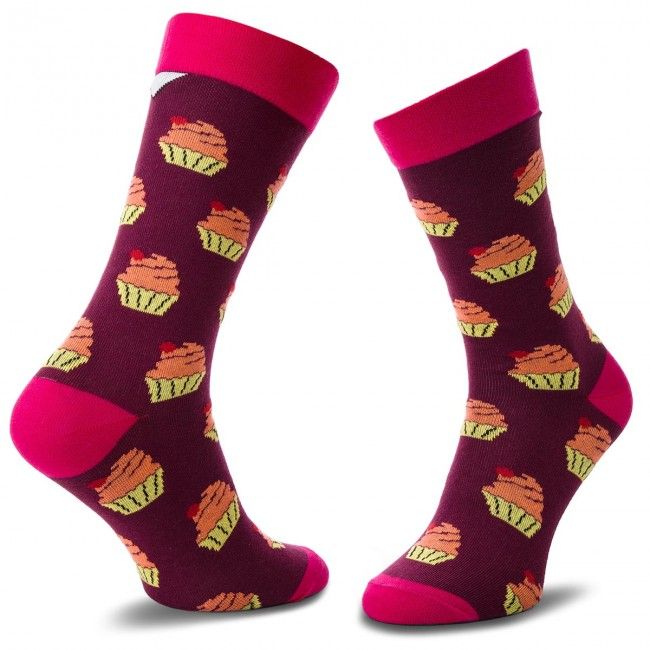 Calzini lunghi unisex CUP OF SOX - Eatable B Bordeaux Multicolore