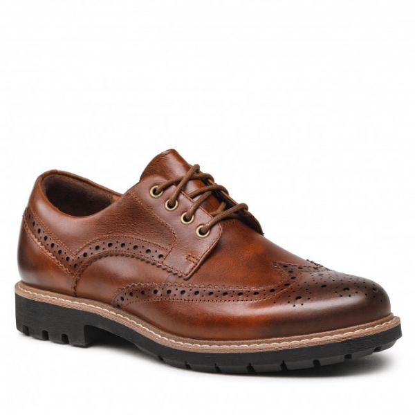 Scarpe basse Clarks - Batcombe Wing 261271917 Dark Tan Leather Scarpe basse Clarks - Batcombe Wing 261271917 Dark Tan Leather