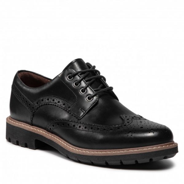 Scarpe basse Clarks - Batcombe Wing 261271927 Black Leather Scarpe basse Clarks - Batcombe Wing 261271927 Black Leather