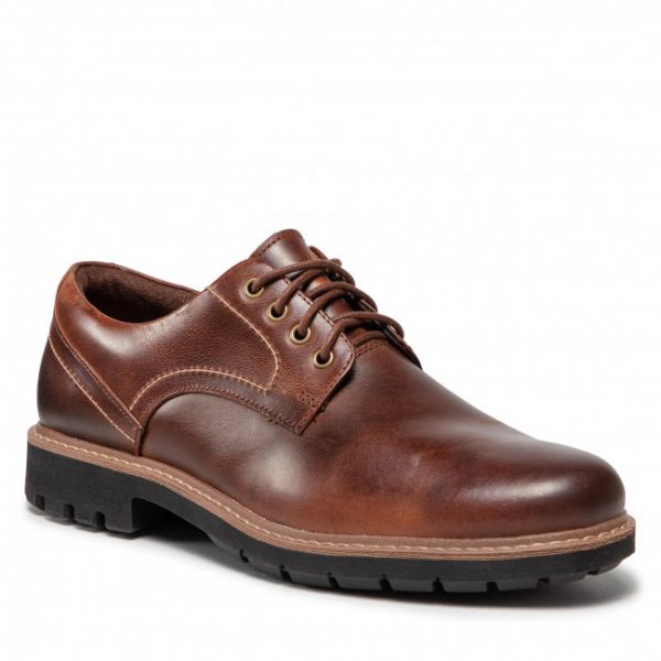 Scarpe basse Clarks - Batcombe Hall 261275517 Dark Tan Leather Scarpe basse Clarks - Batcombe Hall 261275517 Dark Tan Leather