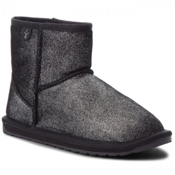 Scarpe EMU Australia - Wallaby Mini Metallic K11856 Black Scarpe EMU Australia - Wallaby Mini Metallic K11856 Black