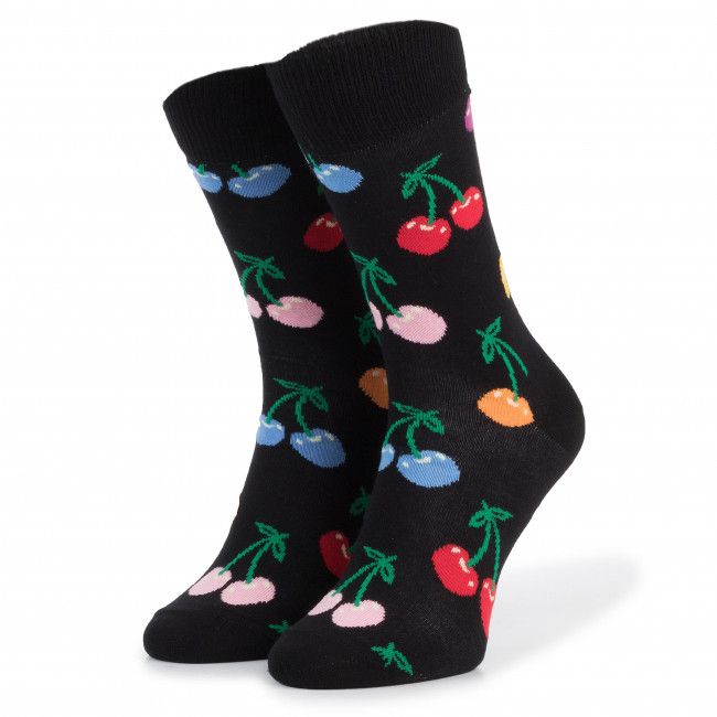 Calzini lunghi unisex HAPPY SOCKS - CHE01-9002 Multicolore Nero