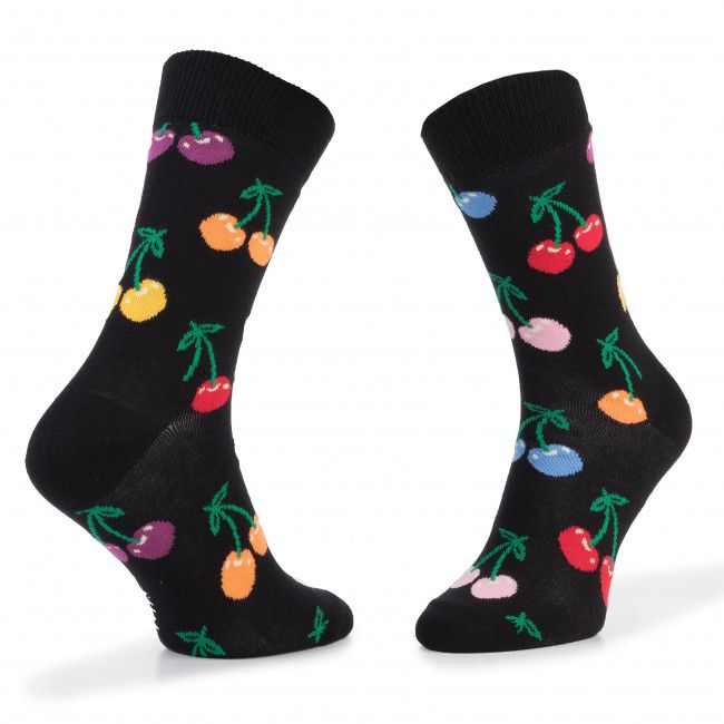 Calzini lunghi unisex HAPPY SOCKS - CHE01-9002 Multicolore Nero