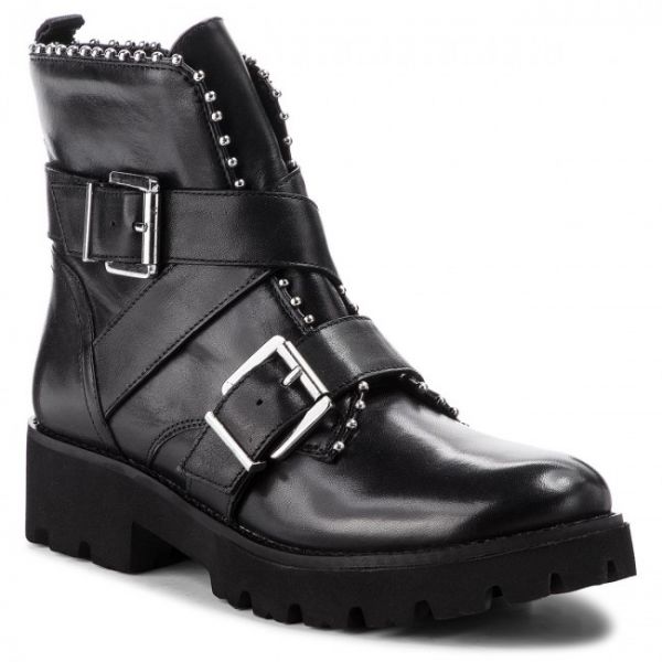 Tronchetti STEVE MADDEN - Hoofy Ankleboot SM11000118-03001-017 Black Leather