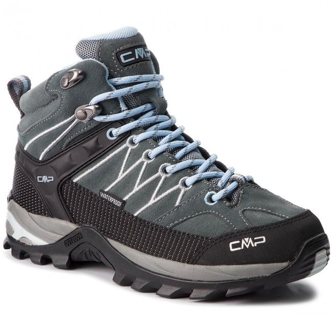 Scarpe da trekking CMP - Rigel Mid Wmn Trekking Shoes Wp 3Q12946 Graffite/Azzurro 77BD