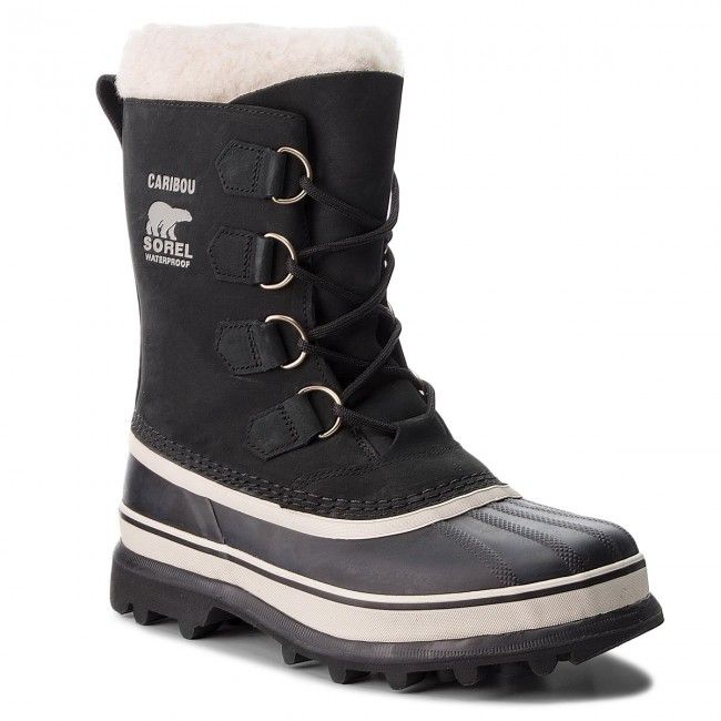 Stivali da neve SOREL - Caribou NL1005 Black/Stone 011