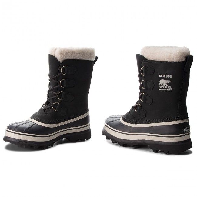 Stivali da neve SOREL - Caribou NL1005 Black/Stone 011