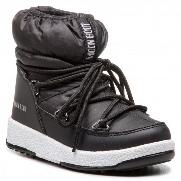 Stivali da neve Moon Boot - Jr Girl Low Nylon Wp 34051800001 Black Stivali da neve Moon Boot - Jr Girl Low Nylon Wp 34051800001 Black