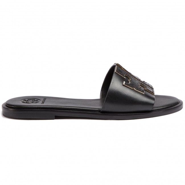 Ciabatte TORY BURCH - Ines Slide 50109 Perfect Black/Silver 043