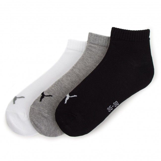 Set di 3 paia di calzini corti unisex PUMA - 906978 Grey/White/Black 21