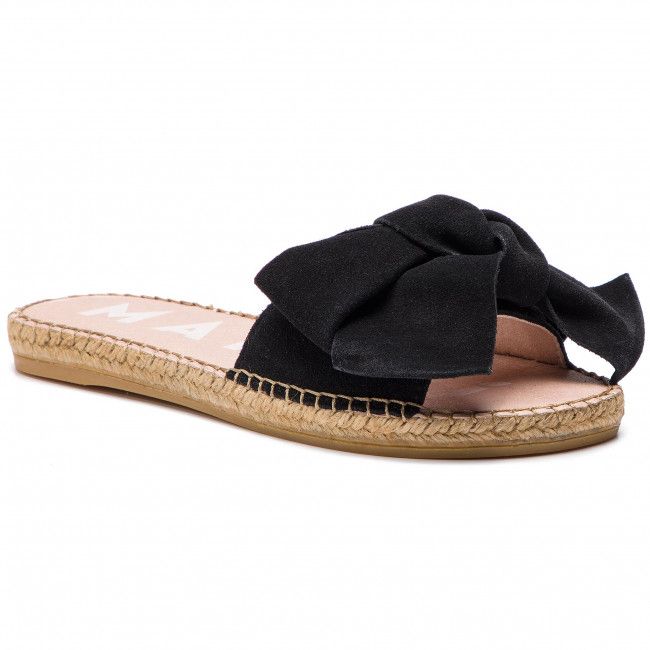 Espadrillas MANEBI - Sandals With Bow K 1.0 J0 Black Suede