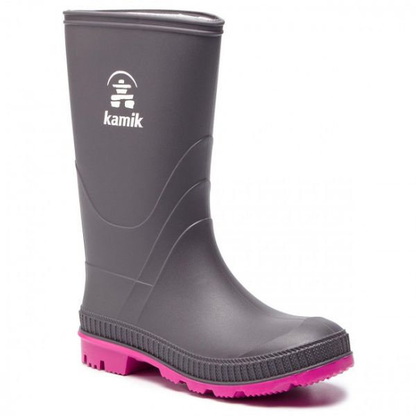 Wellington Kamik - Stomp EK4149 Chercoal Magenta Wellington Kamik - Stomp EK4149 Chercoal Magenta