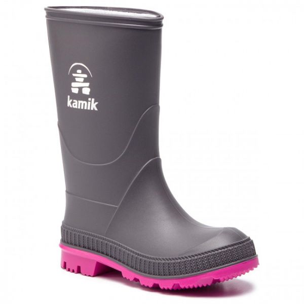 Wellington Kamik - Stomp EK6149 Chercoal Magenta Wellington Kamik - Stomp EK6149 Chercoal Magenta