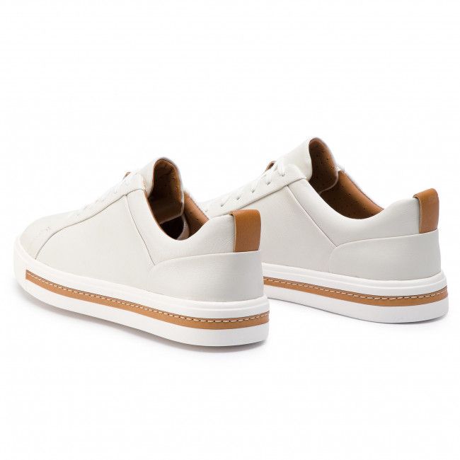 Sneakers CLARKS - Un Maui Lace 261401684 White Leather