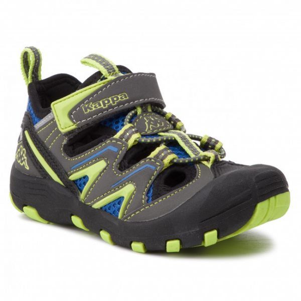 Sandali KAPPA - 260682K Grey/Lime 1633 Sandali KAPPA - 260682K Grey/Lime 1633